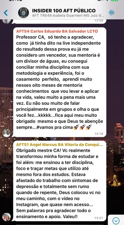 Depoimento de Carlos Eduardo aprovado na area fiscal